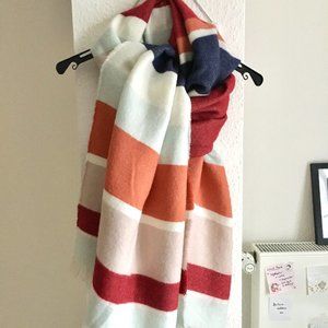Big oversized colorful scarf / wrap